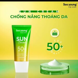 Soo Young green algae sunscreen Spf 50 ++++