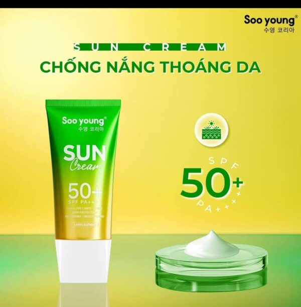 Soo Young green algae sunscreen Spf 50 ++++