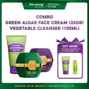 Combo Green  Agar Face Cream & Vegetable cleanser 100ml